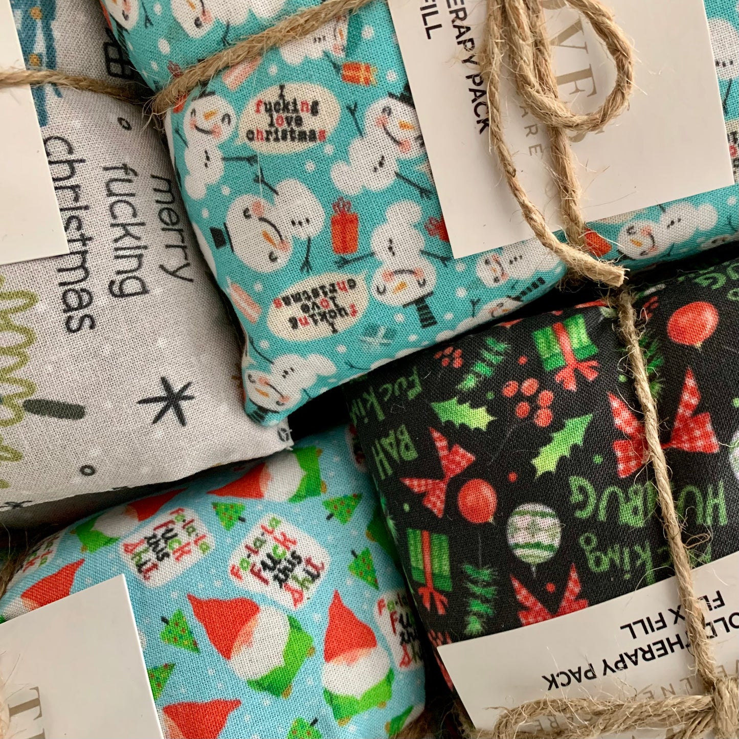 Heat / Cold Therapy Packs - Naughty Holiday Themed