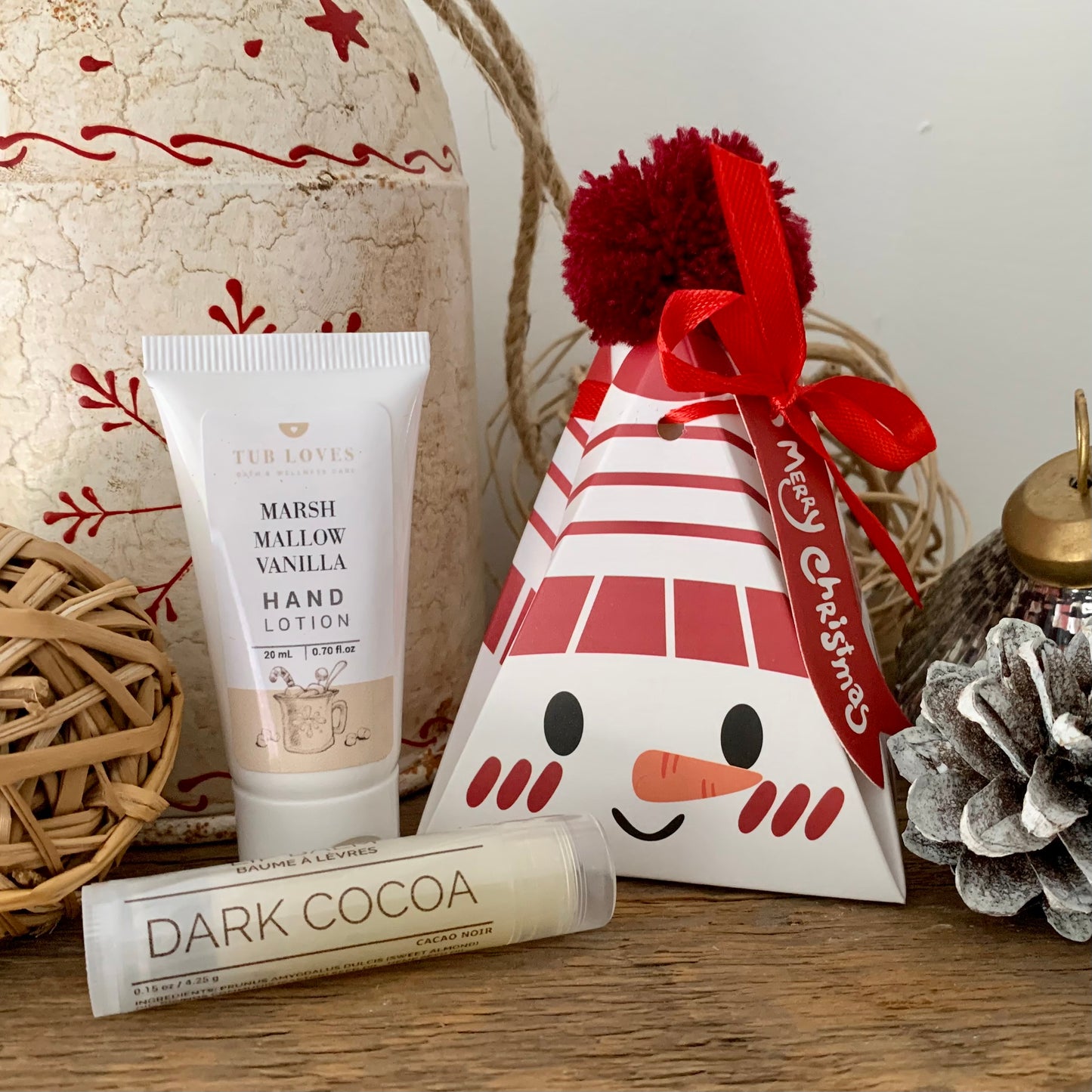 Snowman Hand Lotion & Lip Balm Gift Set