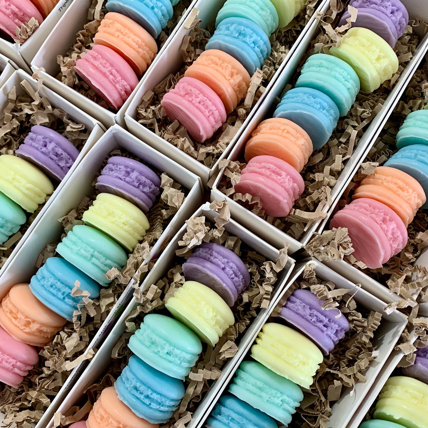 Macaron Triple Butter Goats Milk Soap - Spring Fresh Gift Set - Tub Loves