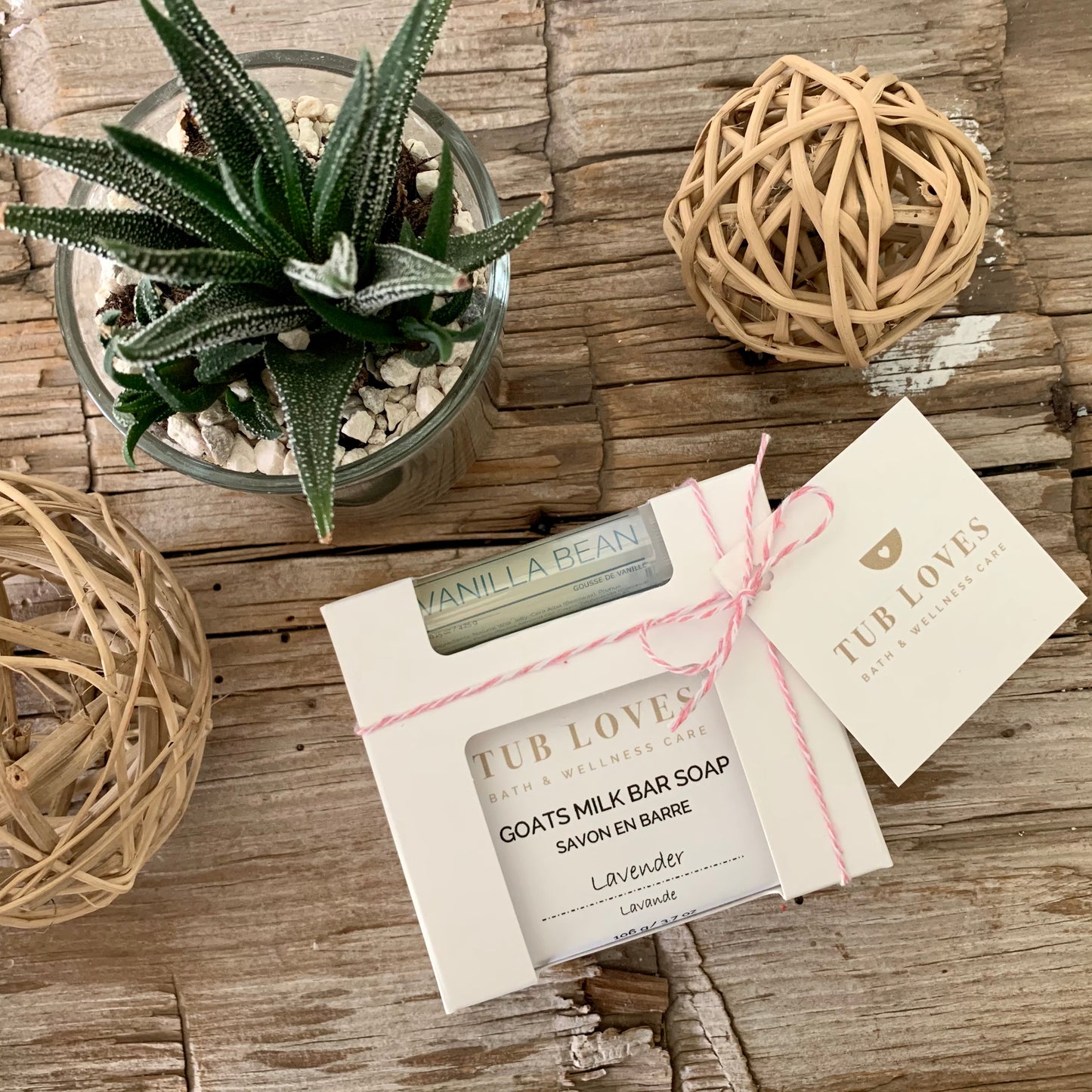 Goats Milk Soap & Lip Balm - Gift Set - Tub Loves