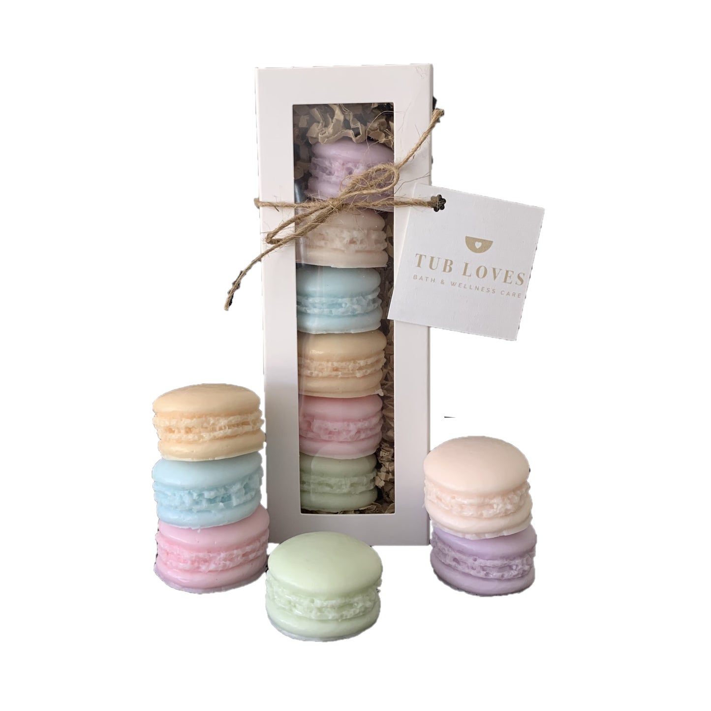MACARON TRIPLE BUTTER GOATS MILK SOAP - SPRING FRESH GIFT SET - Tub Loves