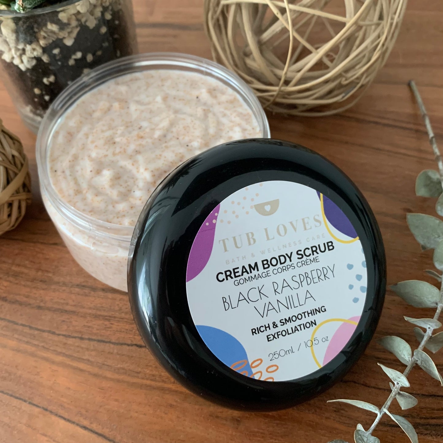 Black Raspberry Vanilla Exfoliating Cream Body Scrub
