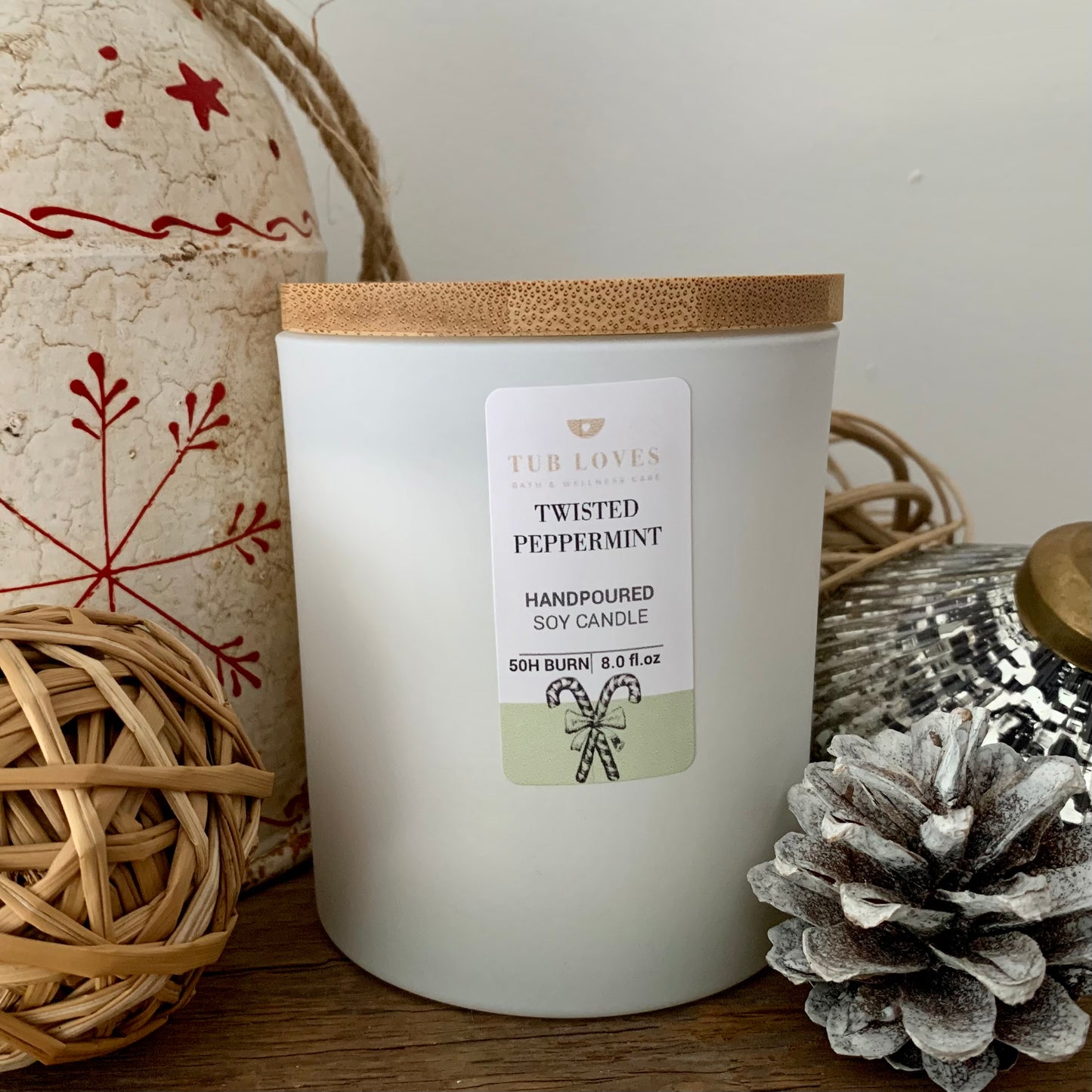 Twisted Peppermint Soy Candle