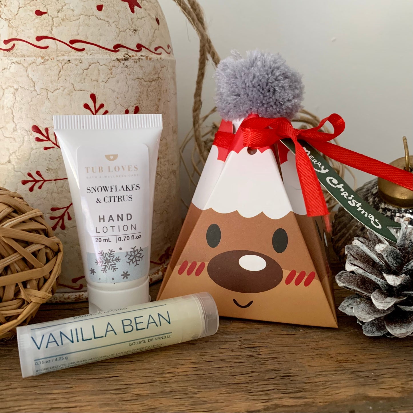 Reindeer Hand Lotion & Lip Balm Gift Set