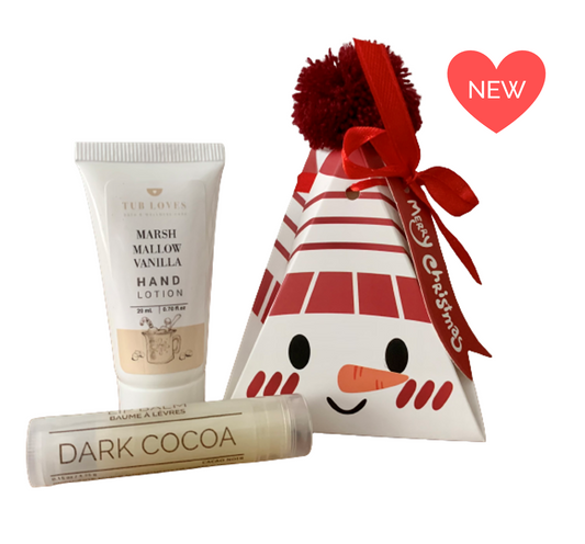 Snowman Hand Lotion & Lip Balm Gift Set