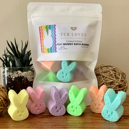 Mini Bunny Bath Bombs - Fruity Rainbow