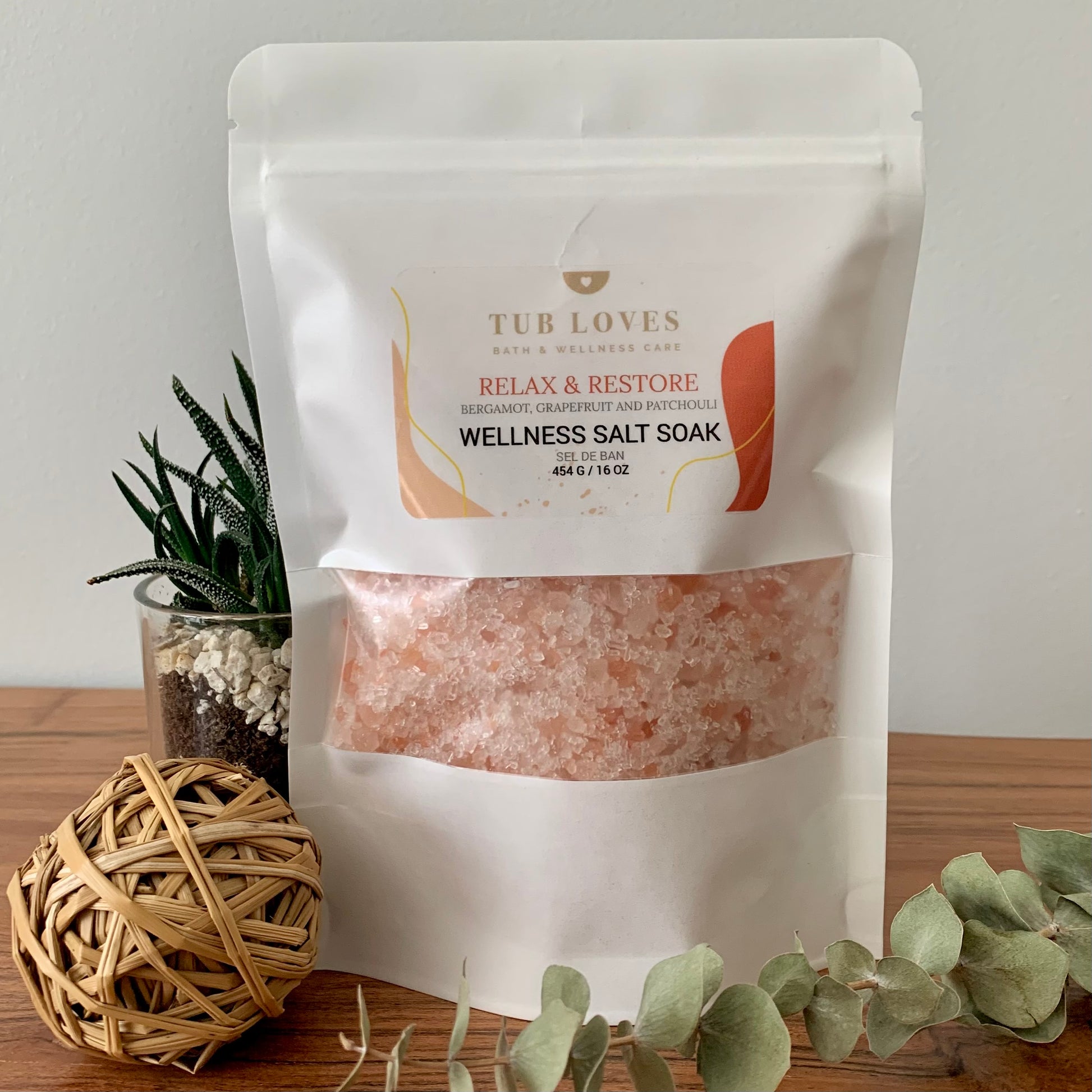 Relax & Restore Wellness Salt Soak I 16 oz. - Tub Loves