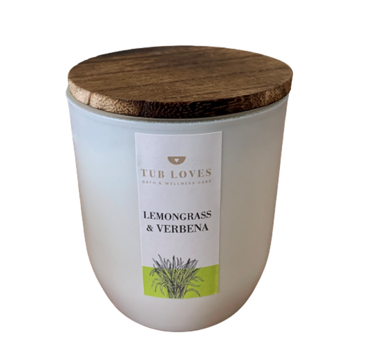 Lemongrass & Verbena Soy Candle - Tub Loves