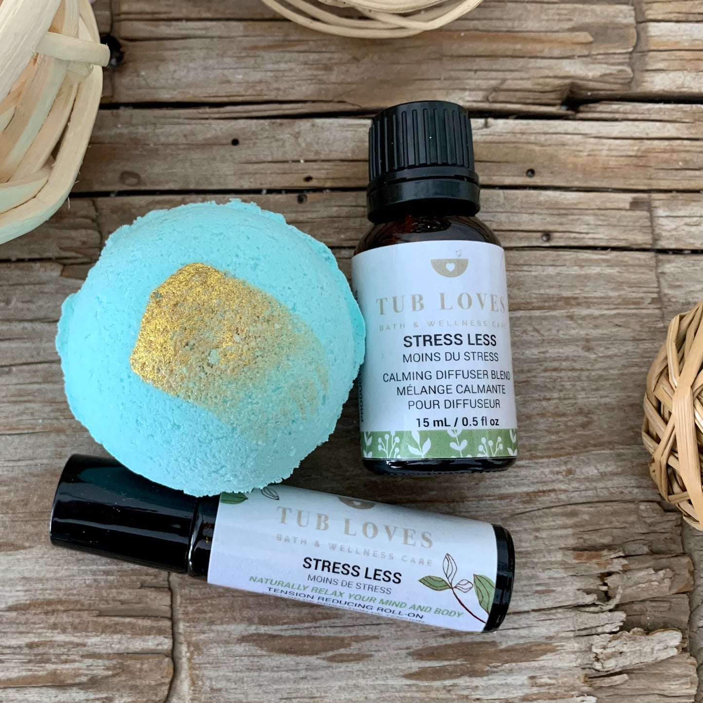 Aromatherapy Gift Set - Stress Less - Tub Loves